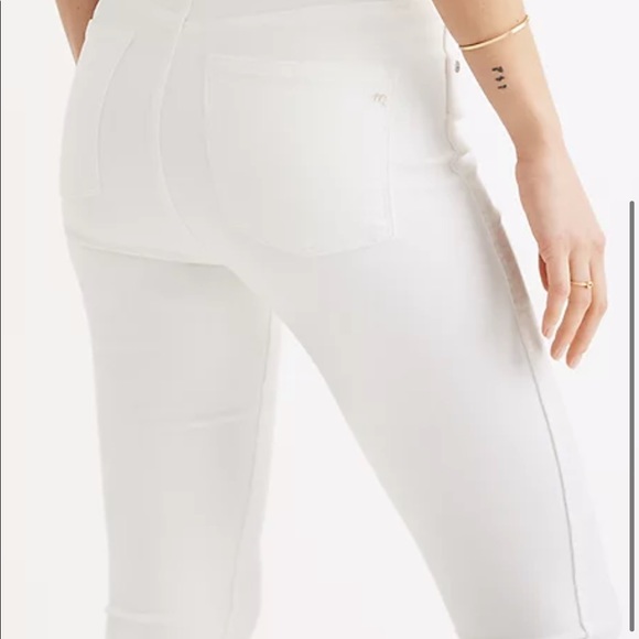 NWT Madewell High-Rise Skinny Jeans in Pure White - Picture 3 of 3